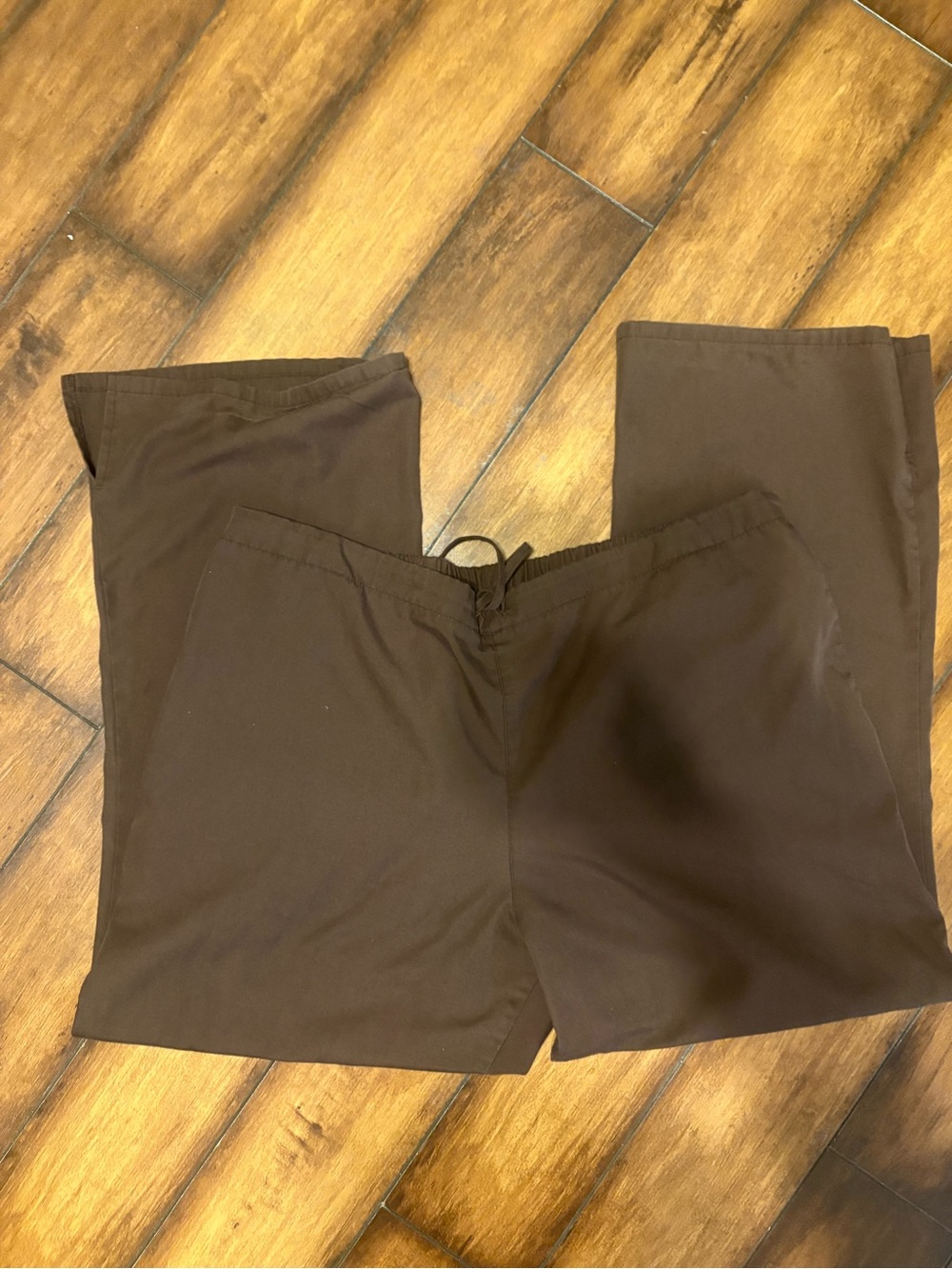 Women's Brown Drawstring Cherokee scrub pants XLP